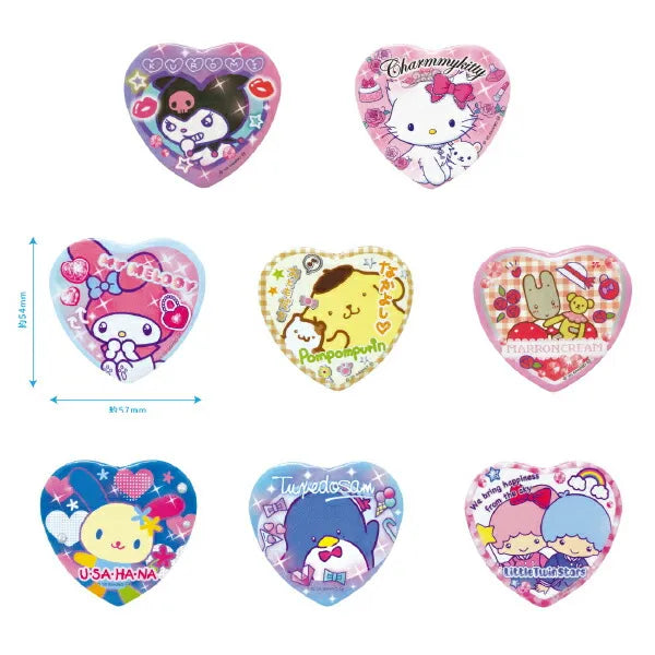 Sanrio Character Heart Pounding Tin Badge Blind Bag A