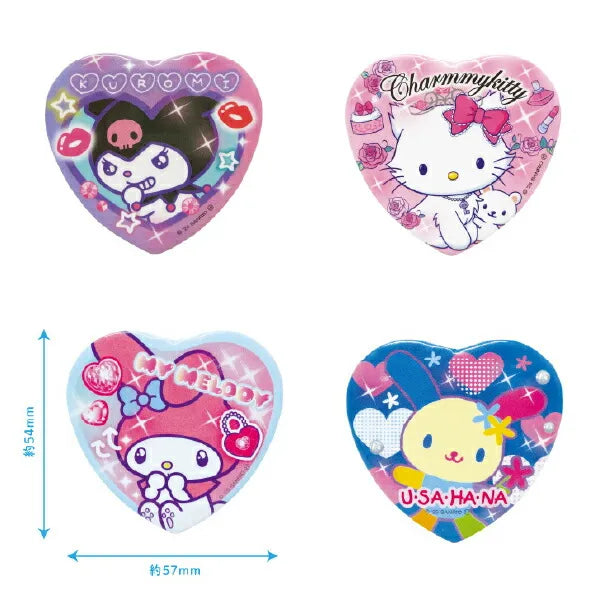 Sanrio Character Heart Pounding Tin Badge Blind Bag A