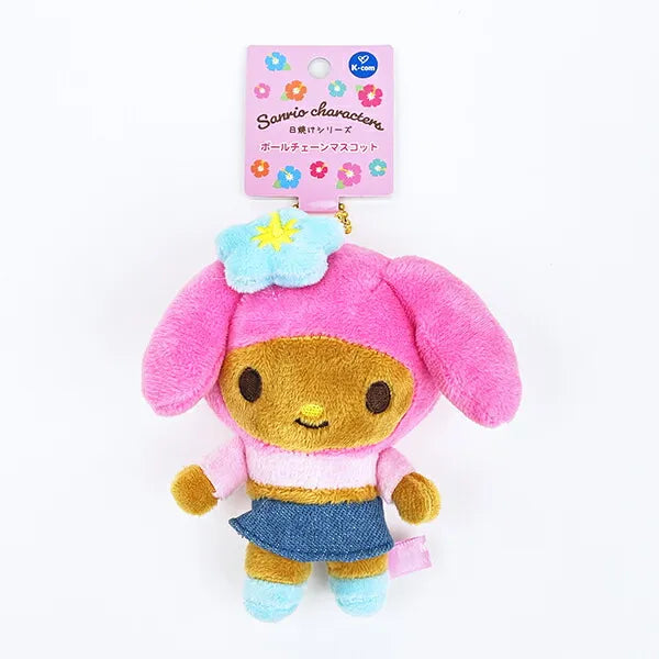 Tan My Melody Hibiscus Mascot Plush