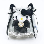 Hello Kitty Lolita Ghost Plush Mascot [Black]