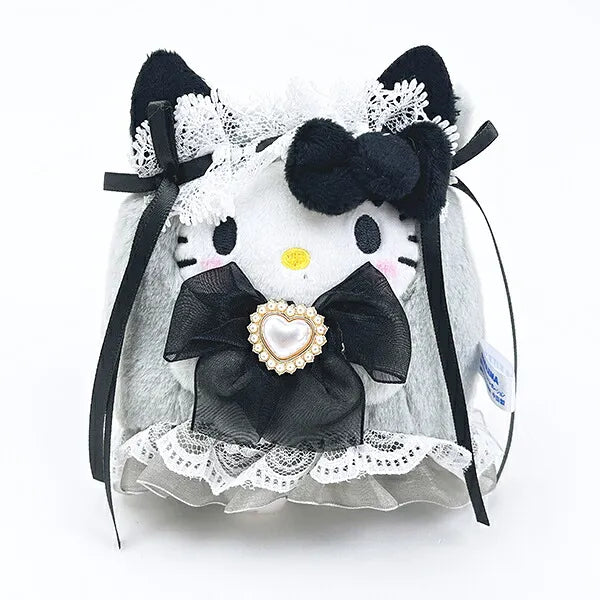 Hello Kitty Lolita Ghost Plush Mascot [Black]
