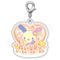 Usahana "I Love You Fluffy" Acrylic Charm