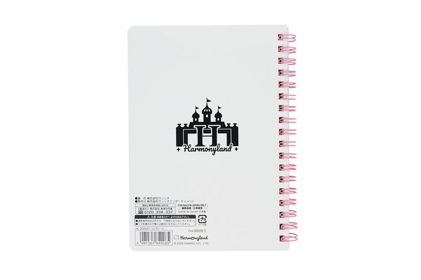Harmonyland 2025 Sanrio Character Ring Notebook