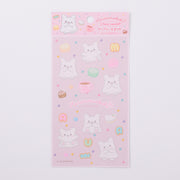 Hanamaruobake "I Love Sweets" Clear Stickers