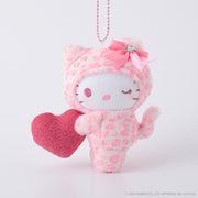 Hello Kitty Leopard Print Heart Mascot Plush