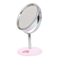 Sanrio White Hearts Mini Round Mirror Stand
