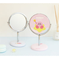 Kirby Mini Pink Round Mirror Stand
