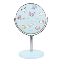 Sanrio Blue Mini Round Mirror Stand
