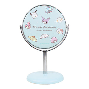 Sanrio Blue Mini Round Mirror Stand