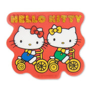 Hello Kitty Retro Clear Sticker - Bicycle