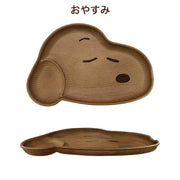 Snoopy Die-cut Plate [Brown]