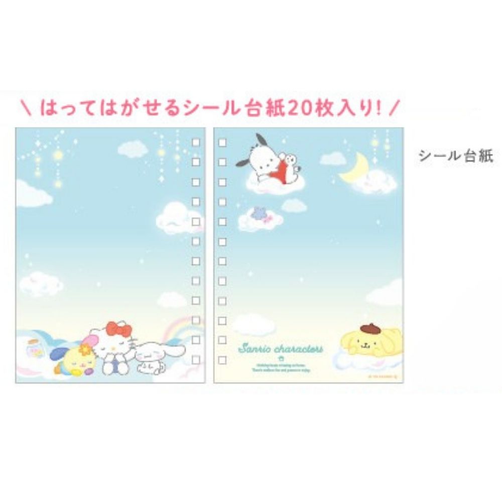 Sanrio Character Sticker Notebook w/ Photo Pocket