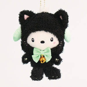 Pochacco Fluffy Black Kitty Mascot Plush