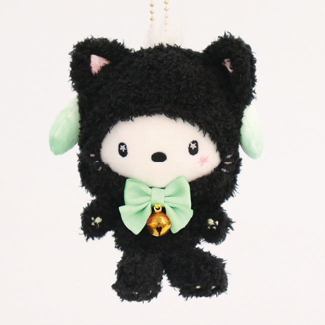 Pochacco Fluffy Black Kitty Mascot Plush