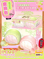 Lisa Japanese Cream Bun Squishy Set [Melon & Peach]