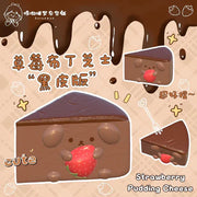 Strawberry Chocolate Pudding Cheesecake Squishy