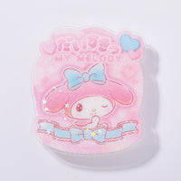 My Melody "I Love You Fluffy" Acrylic Clip Badge
