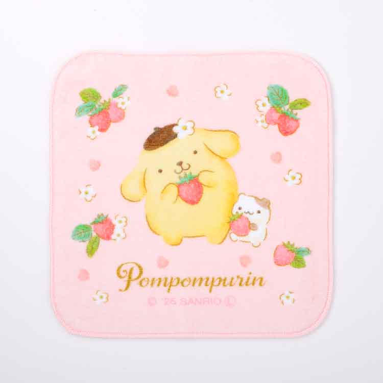 PomPomPurin "Strawberry Friends" Hand Towel