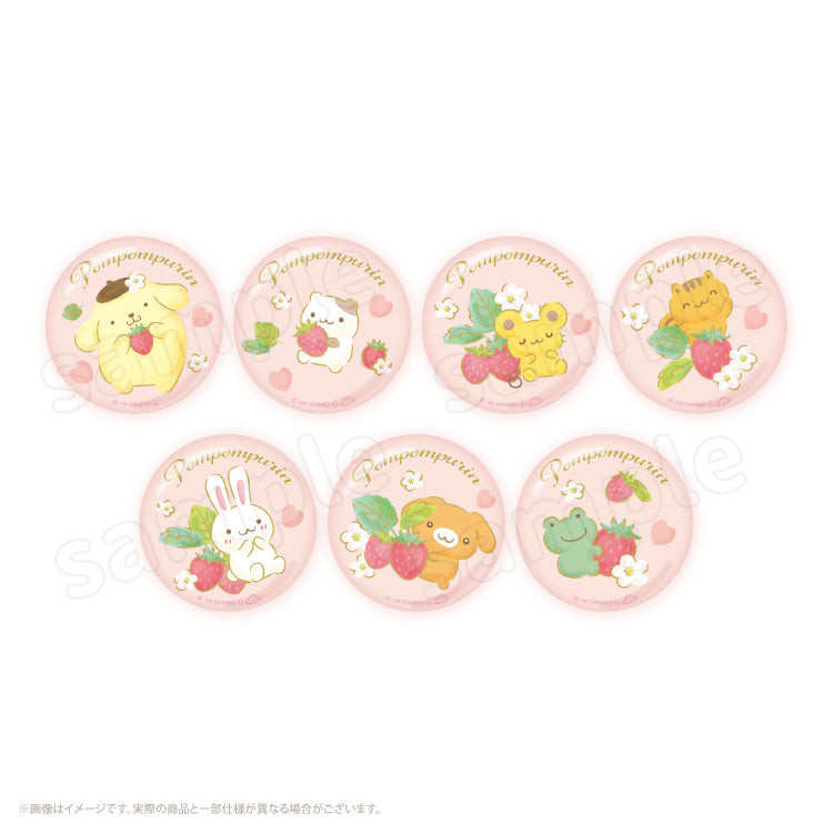 PomPomPurin "Strawberry Friends" Tin Badge Blind Box
