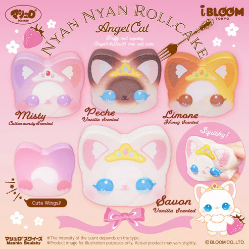 iBloom Nyan Nyan Angel Cat Roll Cake Squishy