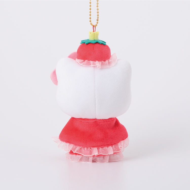 Hello Kitty Strawberry Crown Mascot Plush
