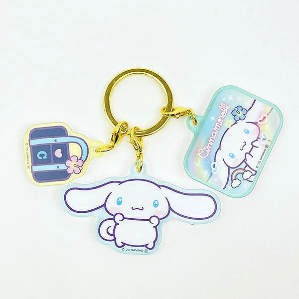 Sanrio Characters Heart Pounding 3-strands Keychain