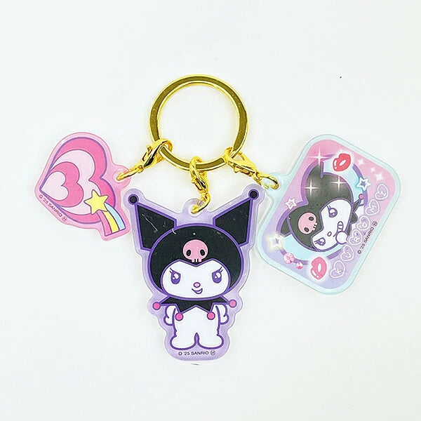 Sanrio Characters Heart Pounding 3-strands Keychain