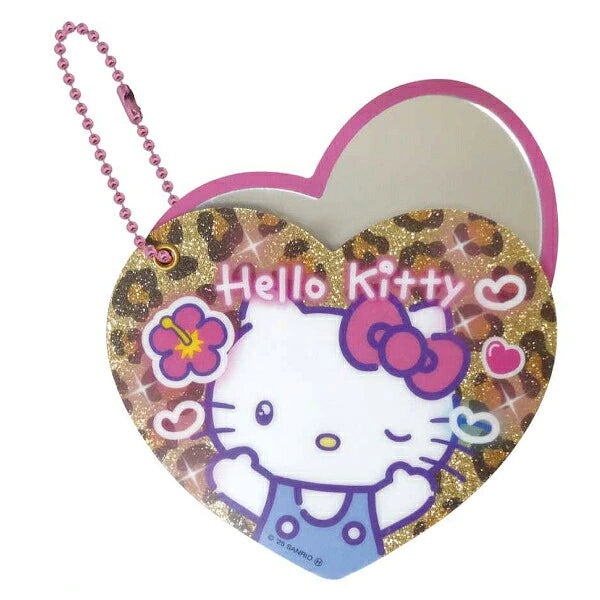 Sanrio Characters Heart Pounding Sparkly Slide Mirror