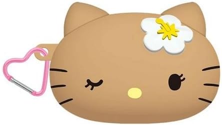 Hello Kitty Silicone Pouch [Tan Hibiscus]