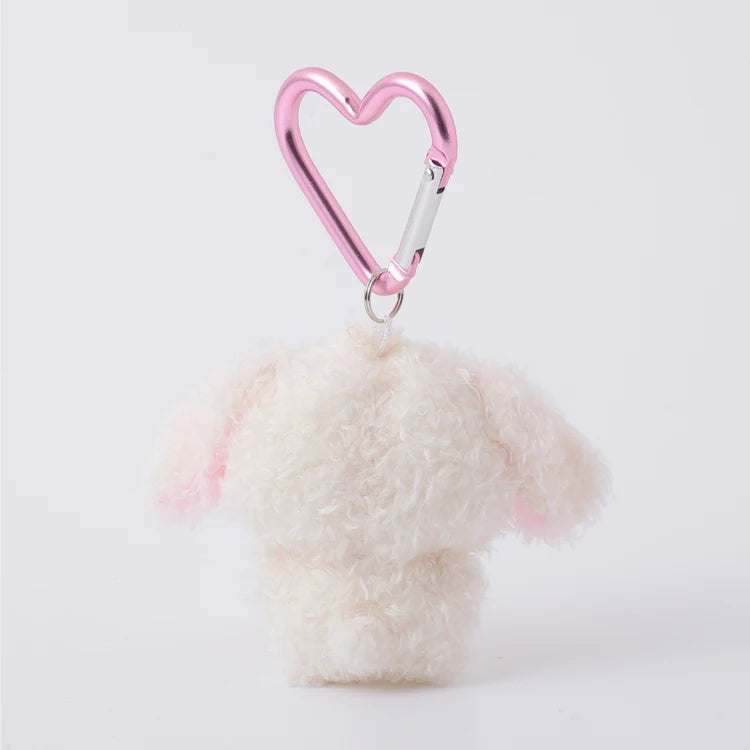 Sugarbunnies Mini Fuzzy Heart Carabiner Plush