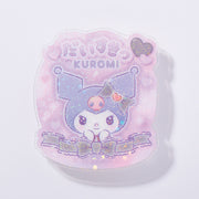 Kuromi "I Love You Fluffy" Acrylic Clip Badge