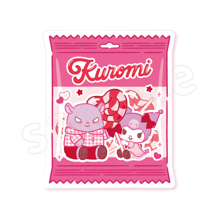 Kuromi "Pinky Lollipop" Acrylic Sticker