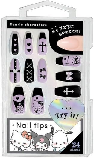 Sanrio Characters Nail Tips [Purple Gothic]