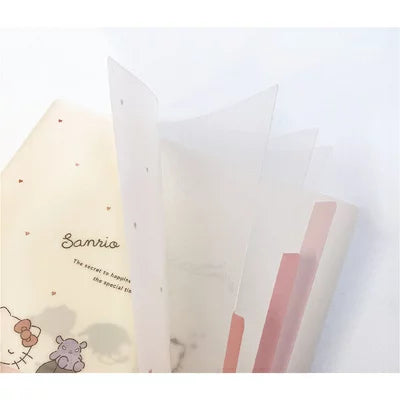 Sanrio Characters Index Clear File [Girl's Time]