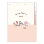 Sanrio Characters Index Clear File [Girl's Time]