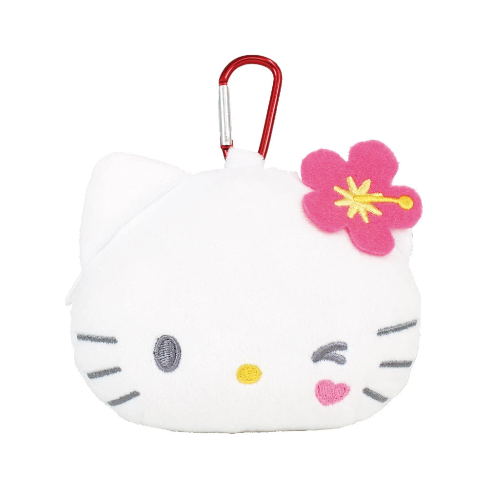 Hello Kitty Kaohana Carabiner Plush Pouch