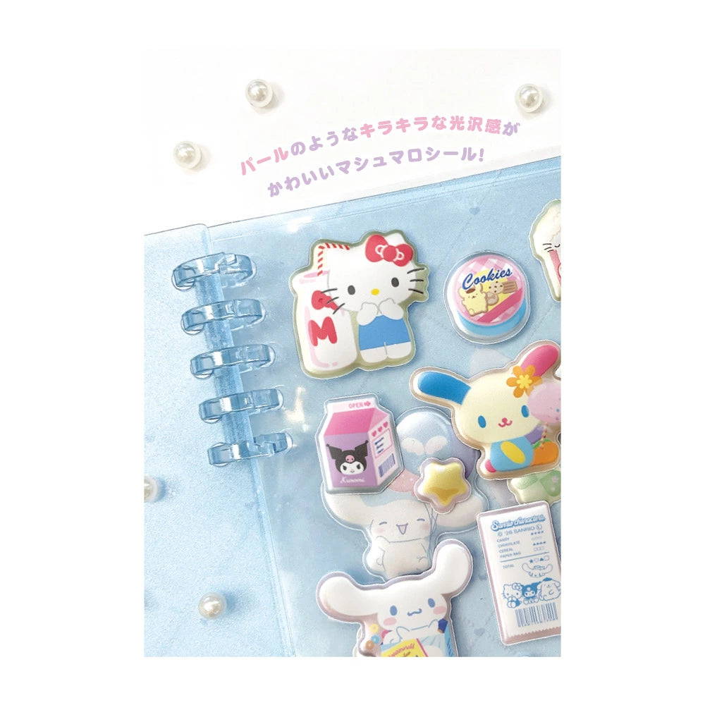 Sanrio Pearl Marshmallow Stickers [Snack]