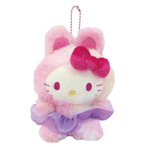 Hello Kitty Rainbow Bunny Plush Mascot