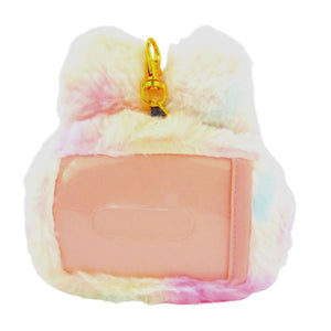 Hello Kitty Rainbow Bunny Plush Pass Case