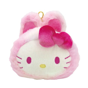 Hello Kitty Rainbow Bunny Plush Pass Case