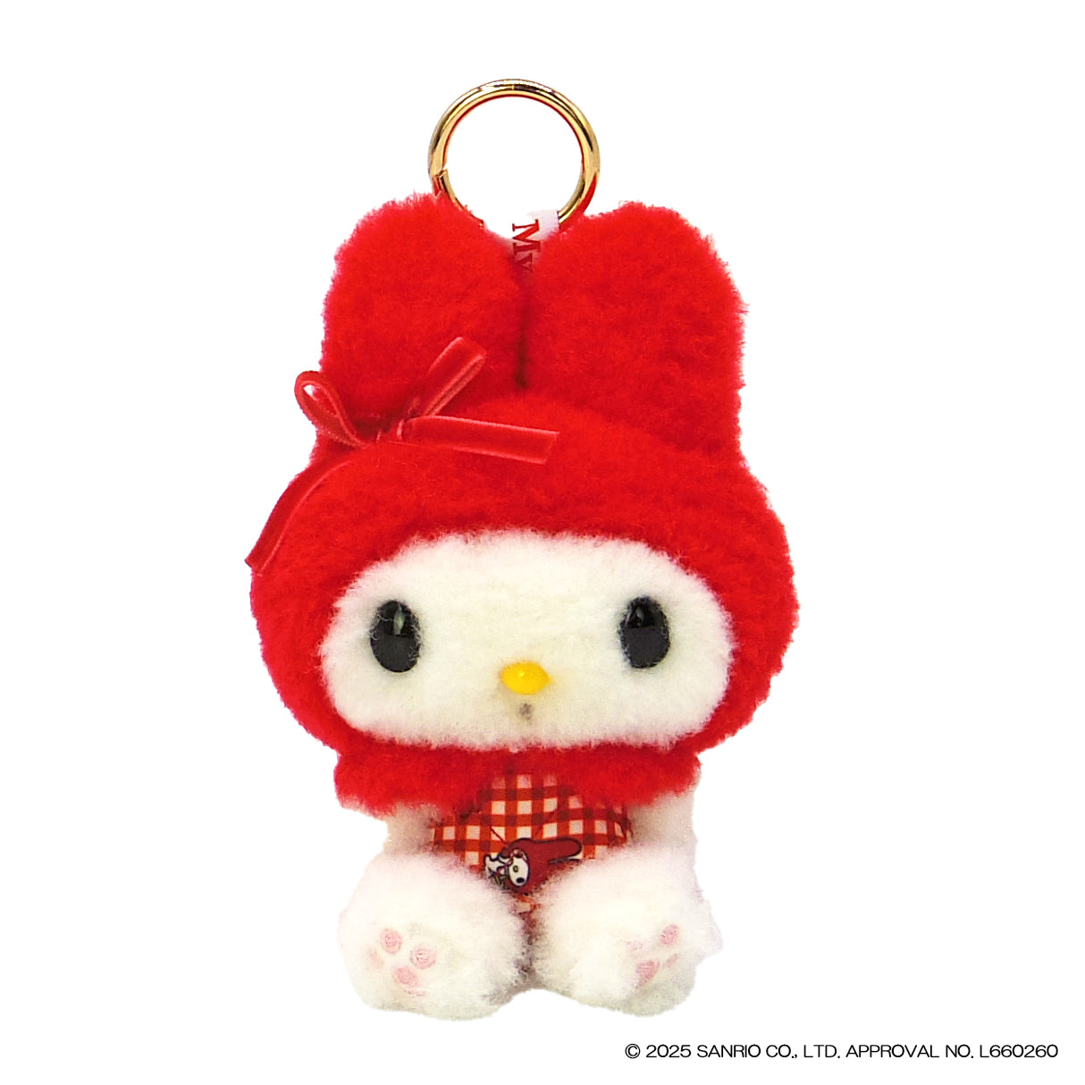 My Melody Red Checked Plush Mascot