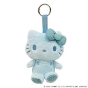 Hello Kitty Fluffy Glitter Plush Mascot [Blue]