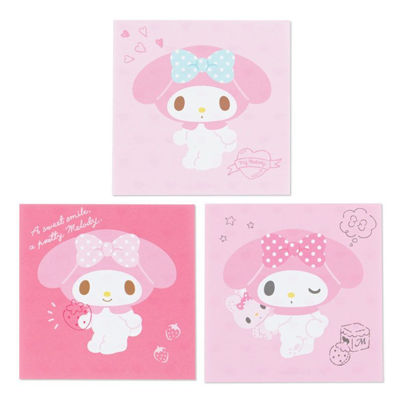 My Melody Shaped Square Memo Pad