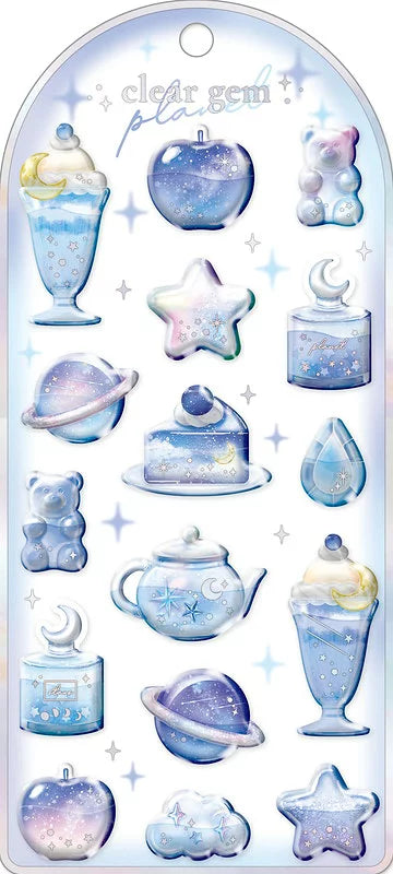 Clear Gem Water Stickers [Planet]