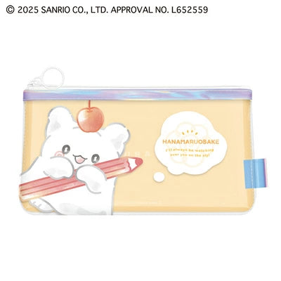 Hanamaru Obake Clear Flat Pen Case