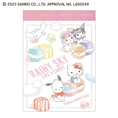 Sanrio Character "Rainy Sky" Mini Memo Pad