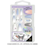 Sanrio Characters Nail Tips [Blue Glitter]