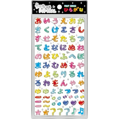 Pop Seal Alphabet Sticker [Japanese]