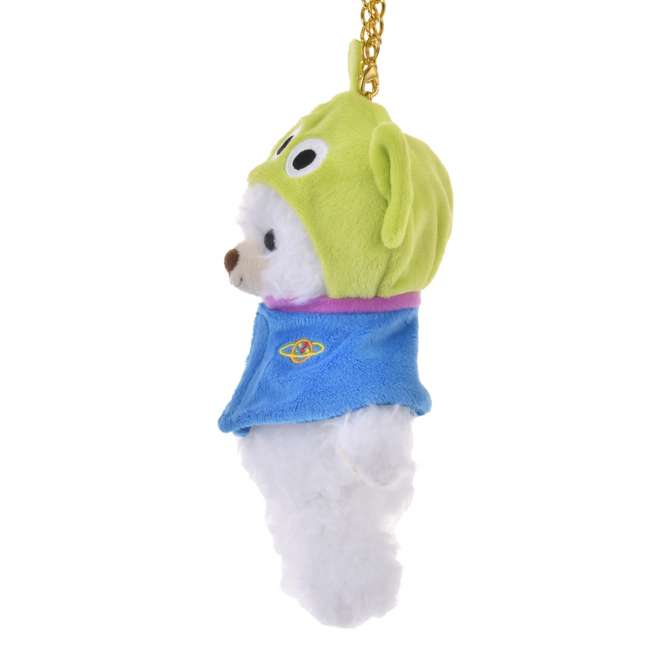 Disney Alien UniBearsity Poncho Plush Keychain