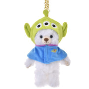 Disney Alien UniBearsity Poncho Plush Keychain